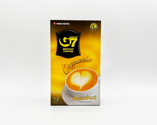 G7 インスタントベトナムコーヒー カプチーノ／ヘーゼルナッツ (1箱12スティック入り）